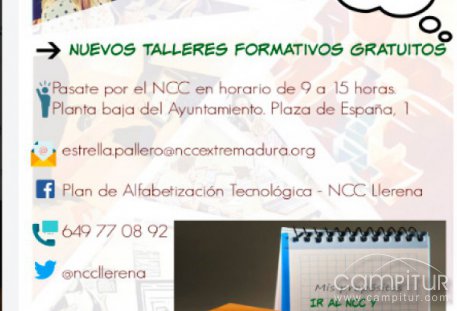 Nuevos talleres en el NCC de Llerena 